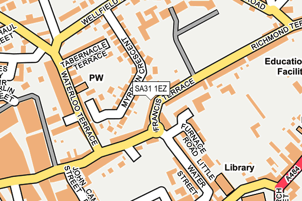 SA31 1EZ map - OS OpenMap – Local (Ordnance Survey)