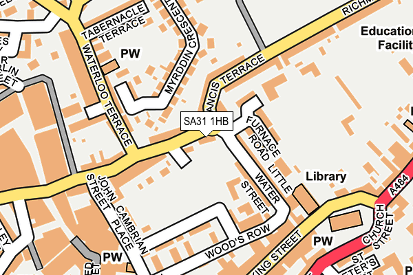 SA31 1HB map - OS OpenMap – Local (Ordnance Survey)