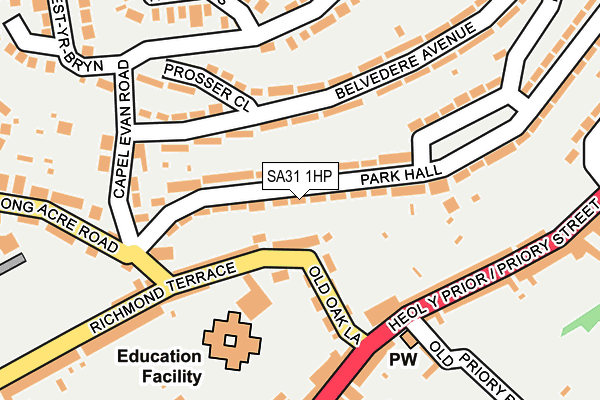SA31 1HP map - OS OpenMap – Local (Ordnance Survey)