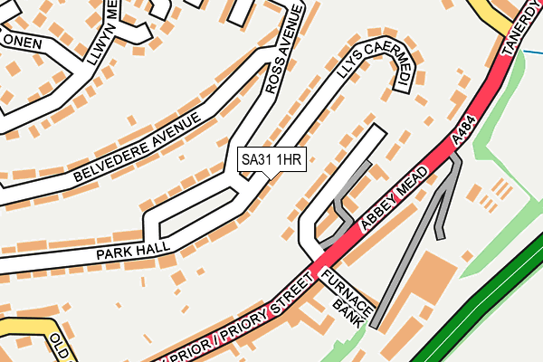 SA31 1HR map - OS OpenMap – Local (Ordnance Survey)