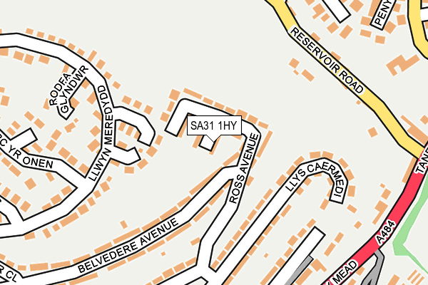 SA31 1HY map - OS OpenMap – Local (Ordnance Survey)