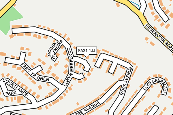 SA31 1JJ map - OS OpenMap – Local (Ordnance Survey)