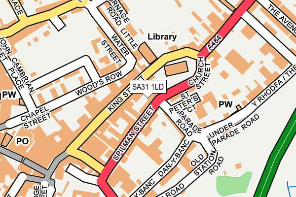 SA31 1LD map - OS OpenMap – Local (Ordnance Survey)