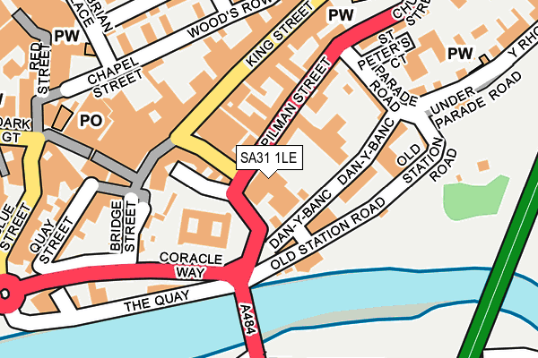 SA31 1LE map - OS OpenMap – Local (Ordnance Survey)