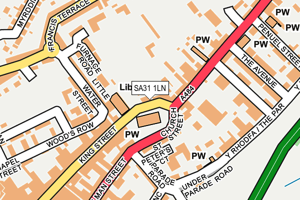SA31 1LN map - OS OpenMap – Local (Ordnance Survey)