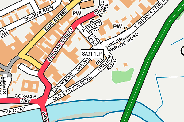 SA31 1LP map - OS OpenMap – Local (Ordnance Survey)