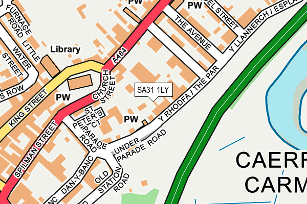 SA31 1LY map - OS OpenMap – Local (Ordnance Survey)