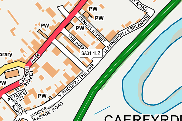 SA31 1LZ map - OS OpenMap – Local (Ordnance Survey)