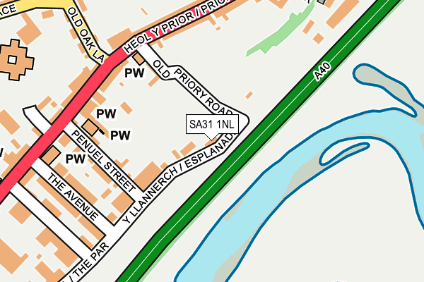 SA31 1NL map - OS OpenMap – Local (Ordnance Survey)