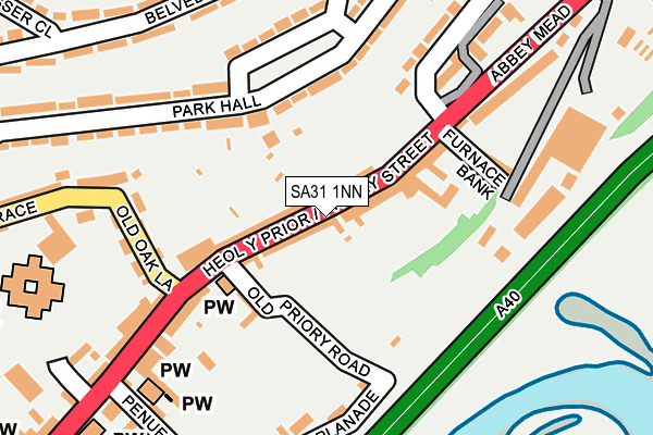 SA31 1NN map - OS OpenMap – Local (Ordnance Survey)