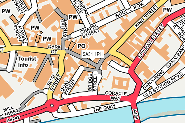 SA31 1PH map - OS OpenMap – Local (Ordnance Survey)