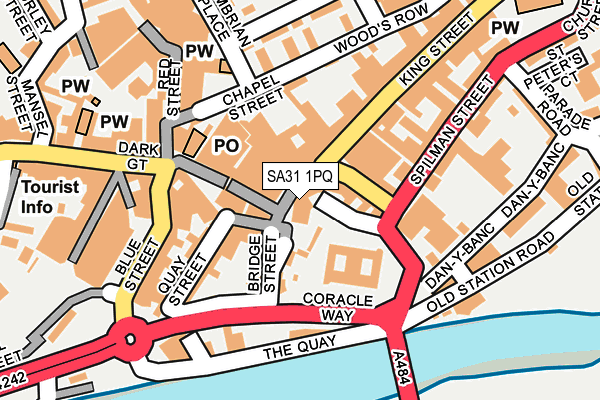 SA31 1PQ map - OS OpenMap – Local (Ordnance Survey)