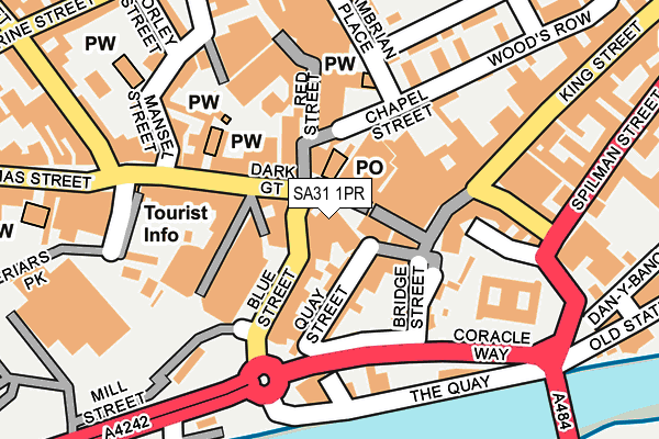 SA31 1PR map - OS OpenMap – Local (Ordnance Survey)