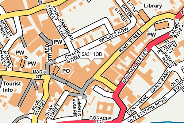 SA31 1QD map - OS OpenMap – Local (Ordnance Survey)