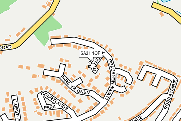 SA31 1QF map - OS OpenMap – Local (Ordnance Survey)