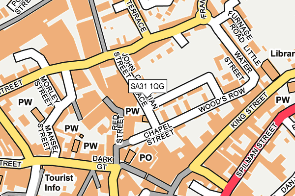 SA31 1QG map - OS OpenMap – Local (Ordnance Survey)