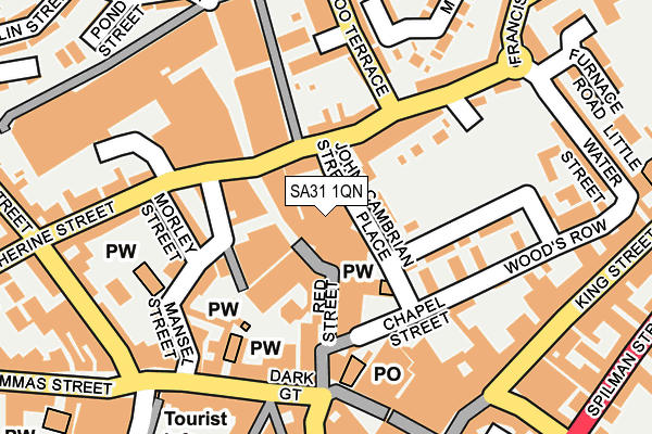 SA31 1QN map - OS OpenMap – Local (Ordnance Survey)