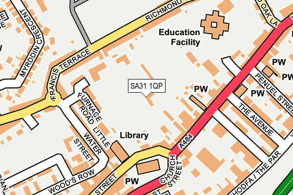 SA31 1QP map - OS OpenMap – Local (Ordnance Survey)