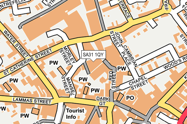 SA31 1QY map - OS OpenMap – Local (Ordnance Survey)