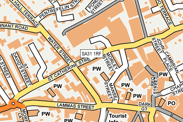 SA31 1RF map - OS OpenMap – Local (Ordnance Survey)