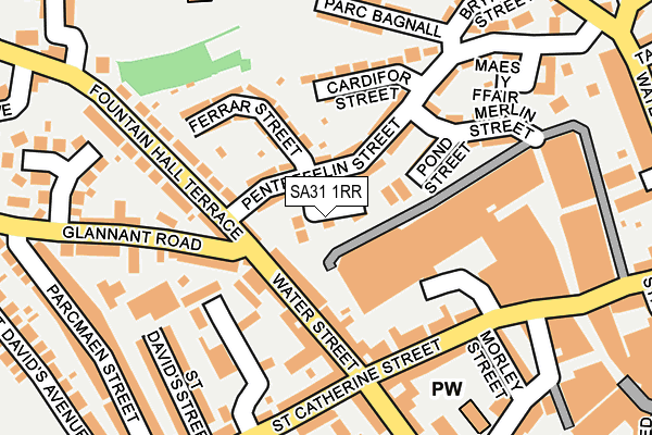 SA31 1RR map - OS OpenMap – Local (Ordnance Survey)