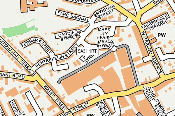 SA31 1RT map - OS OpenMap – Local (Ordnance Survey)