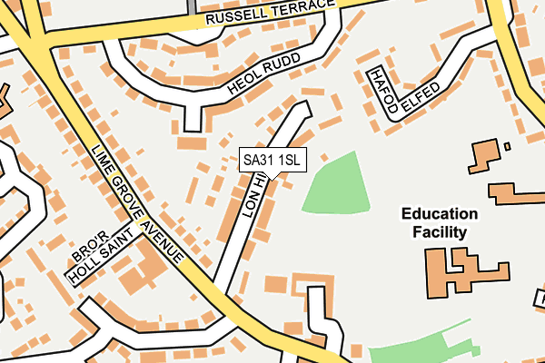 SA31 1SL map - OS OpenMap – Local (Ordnance Survey)