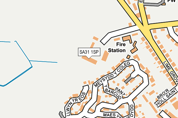 SA31 1SP map - OS OpenMap – Local (Ordnance Survey)