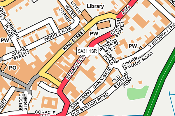 SA31 1SR map - OS OpenMap – Local (Ordnance Survey)