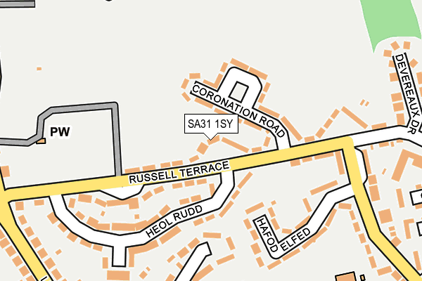 SA31 1SY map - OS OpenMap – Local (Ordnance Survey)