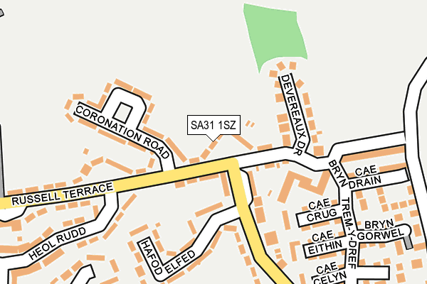 SA31 1SZ map - OS OpenMap – Local (Ordnance Survey)