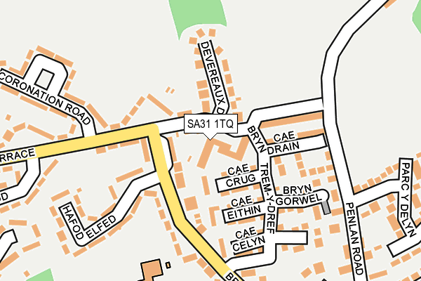 SA31 1TQ map - OS OpenMap – Local (Ordnance Survey)