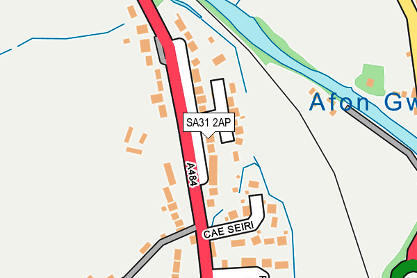 SA31 2AP map - OS OpenMap – Local (Ordnance Survey)