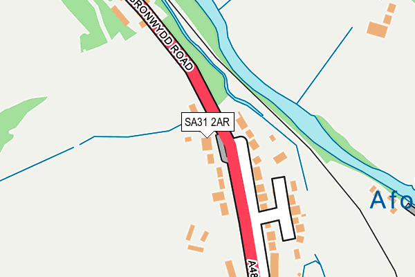 SA31 2AR map - OS OpenMap – Local (Ordnance Survey)