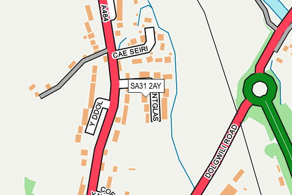 SA31 2AY map - OS OpenMap – Local (Ordnance Survey)