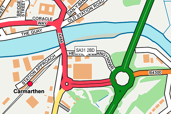 SA31 2BD map - OS OpenMap – Local (Ordnance Survey)