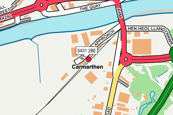 SA31 2BE map - OS OpenMap – Local (Ordnance Survey)