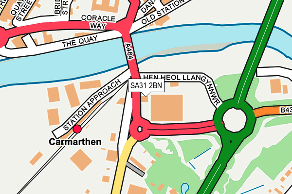 SA31 2BN map - OS OpenMap – Local (Ordnance Survey)