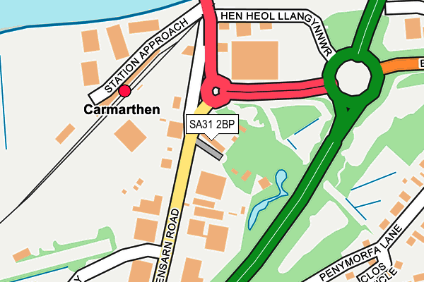 SA31 2BP map - OS OpenMap – Local (Ordnance Survey)