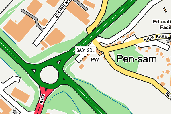 SA31 2DL map - OS OpenMap – Local (Ordnance Survey)