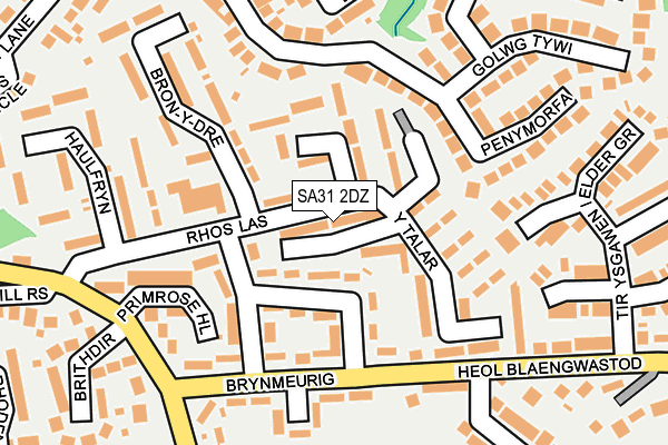 SA31 2DZ map - OS OpenMap – Local (Ordnance Survey)