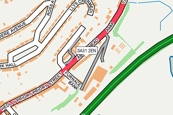 SA31 2EN map - OS OpenMap – Local (Ordnance Survey)