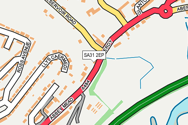 SA31 2EP map - OS OpenMap – Local (Ordnance Survey)