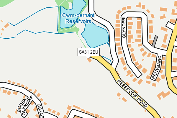 SA31 2EU map - OS OpenMap – Local (Ordnance Survey)