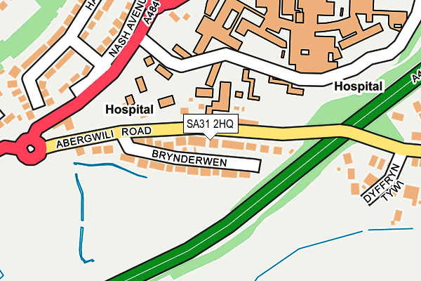 SA31 2HQ map - OS OpenMap – Local (Ordnance Survey)