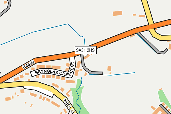 SA31 2HS map - OS OpenMap – Local (Ordnance Survey)