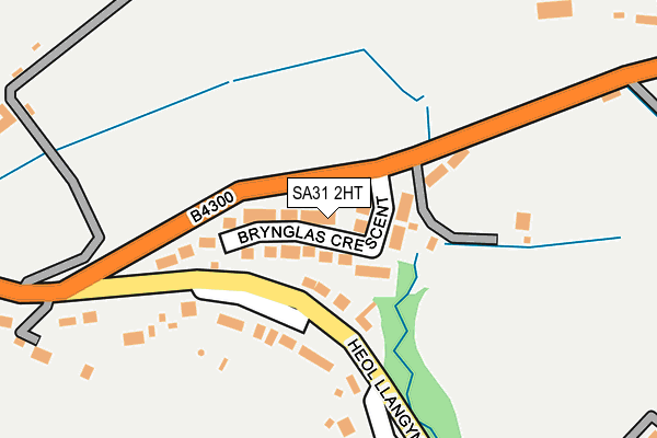 SA31 2HT map - OS OpenMap – Local (Ordnance Survey)