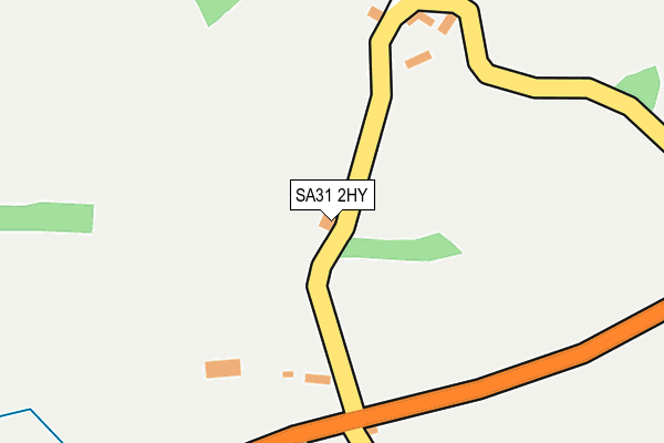 SA31 2HY map - OS OpenMap – Local (Ordnance Survey)