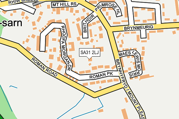 SA31 2LJ map - OS OpenMap – Local (Ordnance Survey)