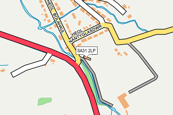 SA31 2LP map - OS OpenMap – Local (Ordnance Survey)